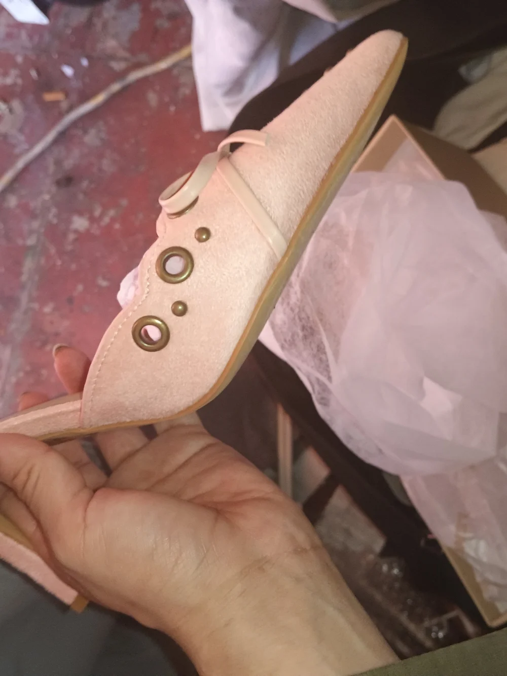 New Lemonade Charisma Dusty Pink Shoe Box - Size 7